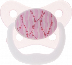 Пустышка PreVent Бабочка, от 12 месяцев, с крышкой, для девочек (DrBrowns, PV31304)